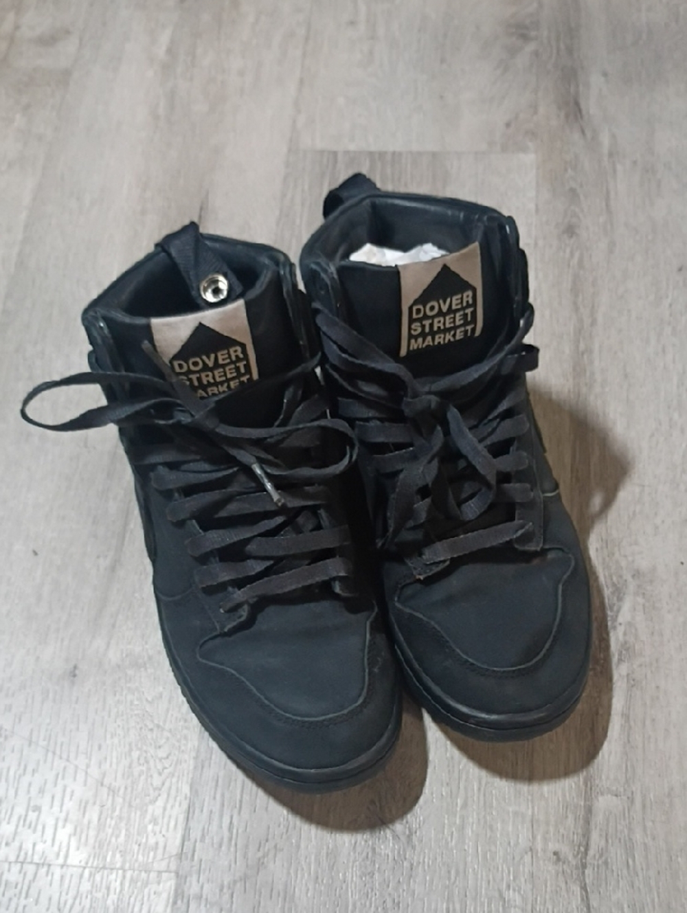 Kids Black High-Top Sneakers